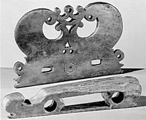 Viol Bridge and Tail-Piece by Unknown Artist