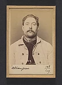Alban. Jean-Louis. 35 ans, né à Paris. Plombier. Anarchiste. Fiché le 5/3/94. by Alphonse Bertillon
