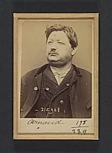 Arnaud. Eugène. 47 ans, né à Villeveyrac (Hérault). Ferblantier. Anarchiste. 20/3/94. by Alphonse Bertillon
