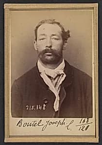 Boutel. Joseph. Louis. 34 ans, né à Bonnay (Eure). Corroyeur. Anarchiste. 5/3/94.  by Alphonse Bertillon
