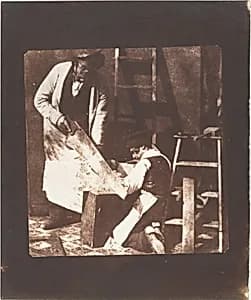 [Carpenter and Apprentice] by William Henry Fox Talbot