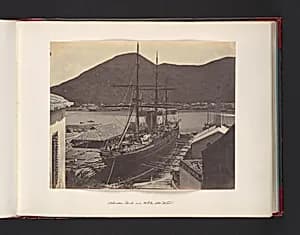 [Dock and Boat] by John Thomson