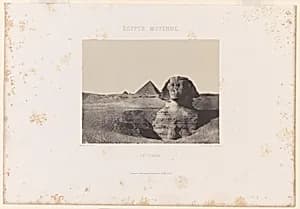 Égypte Moyenne, Le Sphinx by Maxime Du Camp|Gide et Baudry|Imprimerie photographique de Blanquart-Évrard, à Lille