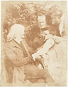 Henning, Handyside Ritchie, & D.O. Hill, R.S.A. by David Octavius Hill|Robert Adamson|Hill and Adamson