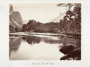 Looking Up Yosemite Valley by Carleton E. Watkins