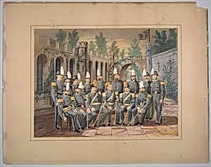 [Non-Commissioned Officers and Staff of an American National Guard Regiment] by Unknown