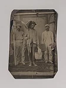 [Three Plasterers] by Unknown