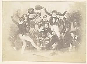[Watercolor of Boys Playing] by Unknown