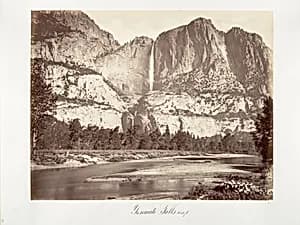 Yosemite Falls, 2,634 feet by Carleton E. Watkins