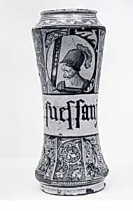 Apothecary jar (albarello) by Unknown Artist