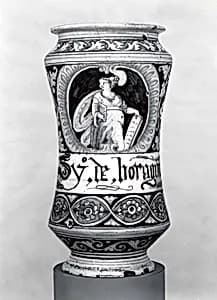 Apothecary jar (albarello) by Unknown Artist