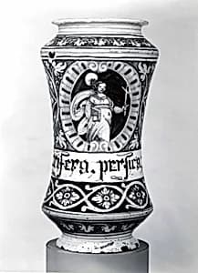 Apothecary jar (albarello) by Unknown Artist