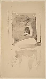 A Doorway in Ajaccio by James McNeill Whistler