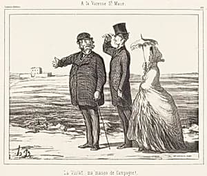 A la Varenne Saint-Maur by Honoré Daumier