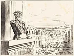 A Naples - Le meilleur des rois... (1st plate) by Honoré Daumier