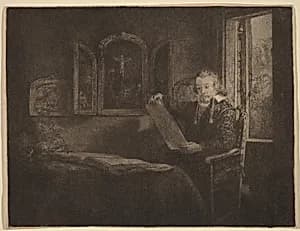Abraham Francen by Rembrandt van Rijn