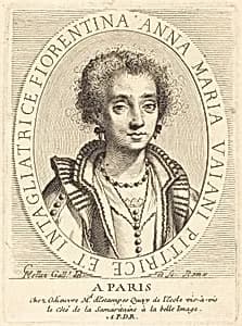 Anna Maria Vaiani by Claude Mellan