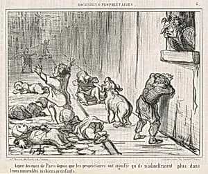 Aspect des rues de Paris depuis ... by Honoré Daumier
