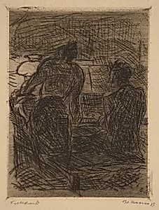 At the Piano by Max Beckmann