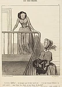 Au revoir, Ophélia!... ne manquez pas... by Honoré Daumier
