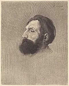 Portrait of John Henry Ellsworth Whitney, after Alphonse Legros