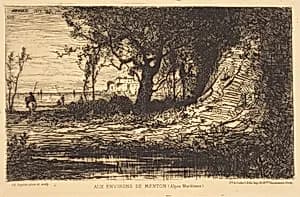 Aux Environs de Menton by Adolphe Appian