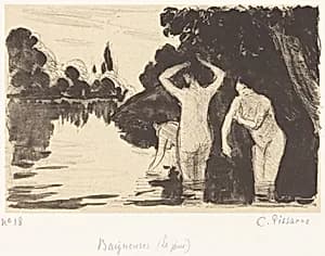 Baigneuses by Camille Pissarro