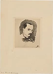 Baudelaire by Félix Bracquemond after Charles Baudelaire