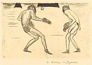Beginning of Round (Debut de round) by André Dunoyer de Segonzac