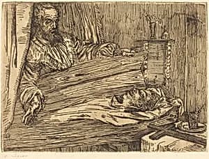 Berenice, 2nd plate by Alphonse Legros