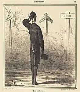 Bien embarassé by Honoré Daumier