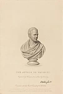 Bust of Sir Walter Scott by James Thomson after Sir Francis Legatt Chantrey