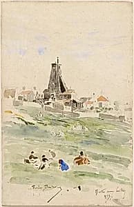 Butte aux Cailles by Félix-Hilaire Buhot