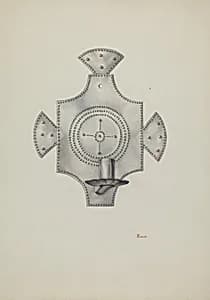 Candleholder (Candelero) Cut Tin
