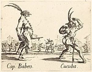 Cap. Babeo and Cucuba by Jacques Callot