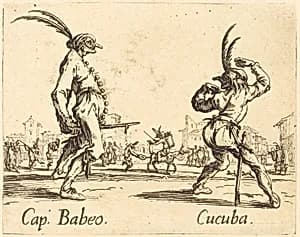 Cap. Babeo and Cucuba by Jacques Callot
