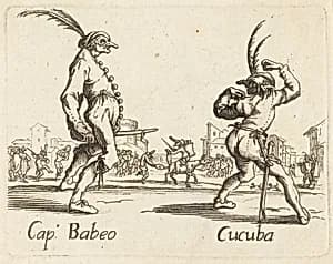 Cap. Babeo and Cucuba by after Jacques Callot