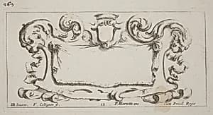 Cartouche by François Collignon after Stefano Della Bella