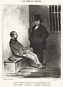 Ce qui m'chiffonne c'est... douze vols!... by Honoré Daumier