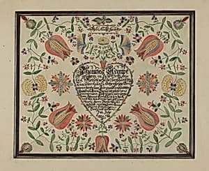 Certificate, Birth and Baptismal; (Fractur) by Ruth Thomson