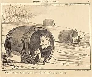 C'est un peu dur d'être obligé by Honoré Daumier