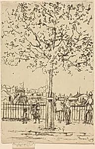 Chelsea Embankment, June, 5 P.M., 1889 by Théodore Roussel