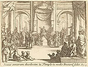 Christ Disputing with the Doctors by Jacques Callot