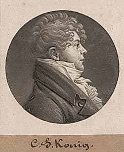 Christian Simon Konig by Charles B. J. Févret de Saint-Mémin
