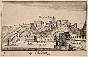 Coblentz by Wenceslaus Hollar
