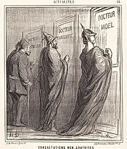 Consultations non gratuites by Honoré Daumier
