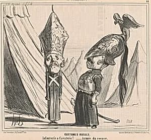 Costumes russes by Honoré Daumier