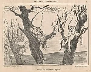 Croquis pris aux Champs Elysées by Honoré Daumier
