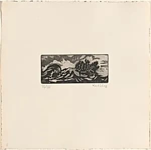 Dark Wave and Island from By the Sea
