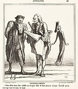Dialogue des morts by Honoré Daumier